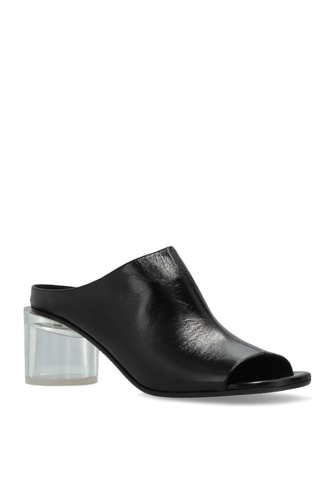 MM6 Maison Margiela Leather heeled mules | Women's | Vitkac
